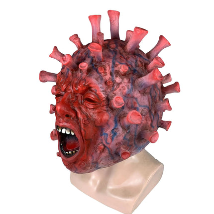 Halloween Virus Latex Mask - Coronavirus Design Headpiece